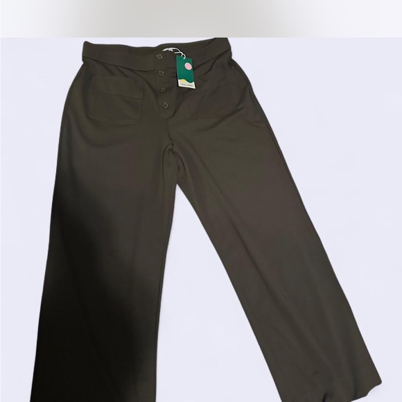 HALARA Women's Wide Leg Pants in dark green size 1x - Picture 2 of 5